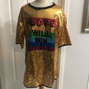Maybe Wang sequin dress size L